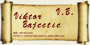 Viktor Bajčetić vizit kartica
